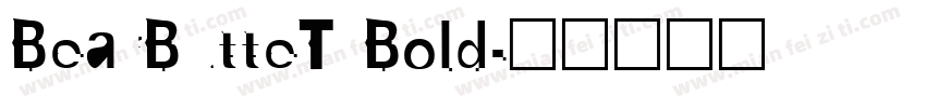 BearButteT Bold字体转换